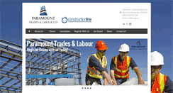 Desktop Screenshot of paramounttradesandlabour.com