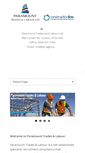 Mobile Screenshot of paramounttradesandlabour.com
